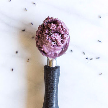 Blueberry Lavender Dairy Free Ice Cream Recipe